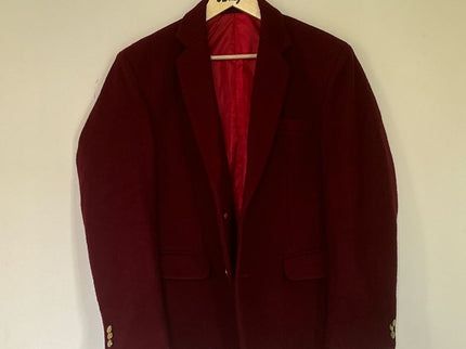 Men's Maroon Blazer Full Sleeve