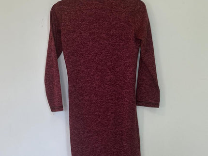 Global Desi Women's Maroon Sweater Dress - M Size