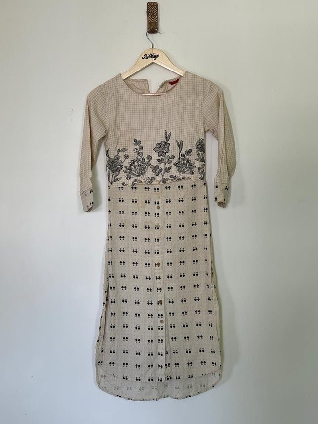 Women's Kurti Cream - XS Size