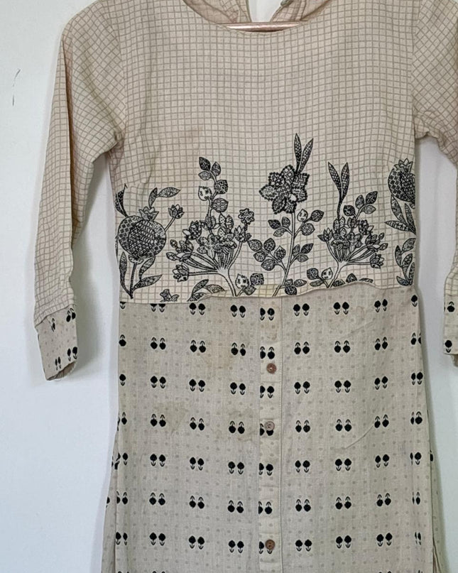 Women's Kurti Cream - XS Size