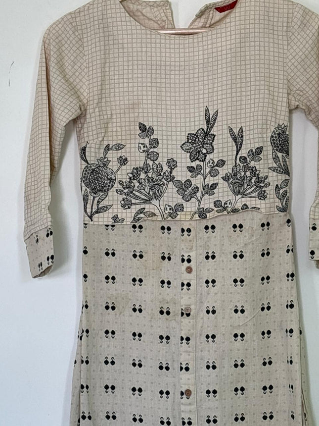 Women's Kurti Cream - XS Size