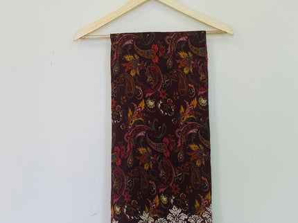 Women's Shawl Printed Maroon Color