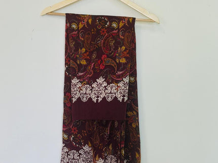 Women's Shawl Printed Maroon Color