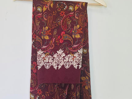 Women's Shawl Printed Maroon Color