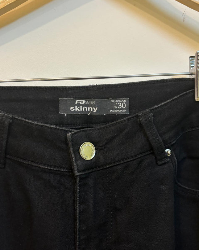 FB Sister Women's Black Skinny Jeans - S Size