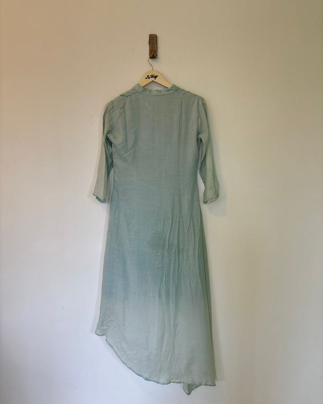 Women's 3/4 Sleeve Kurti Light Green Color