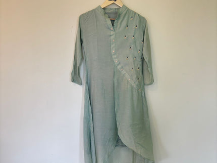 Women's 3/4 Sleeve Kurti Light Green Color