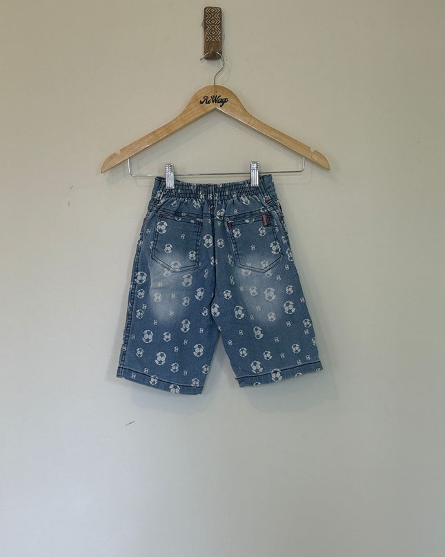 Kids Boys Jeans 3/4rth Blue Color