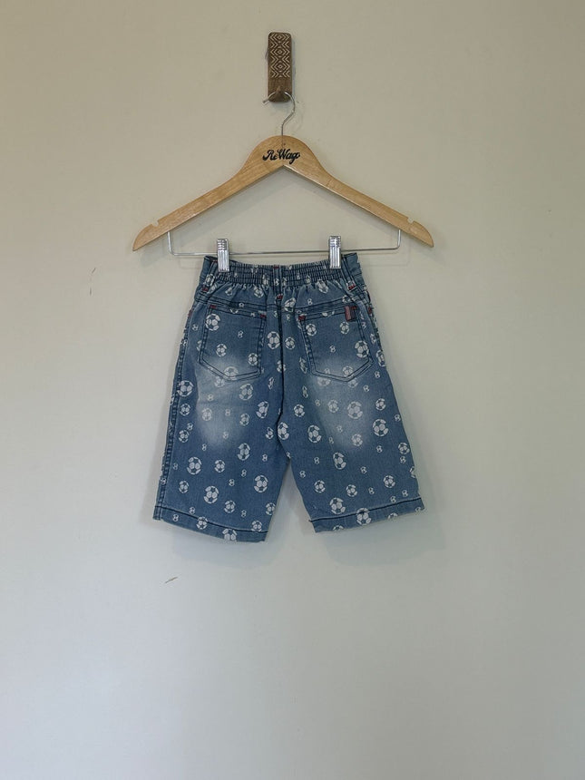 Kids Boys Jeans 3/4rth Blue Color