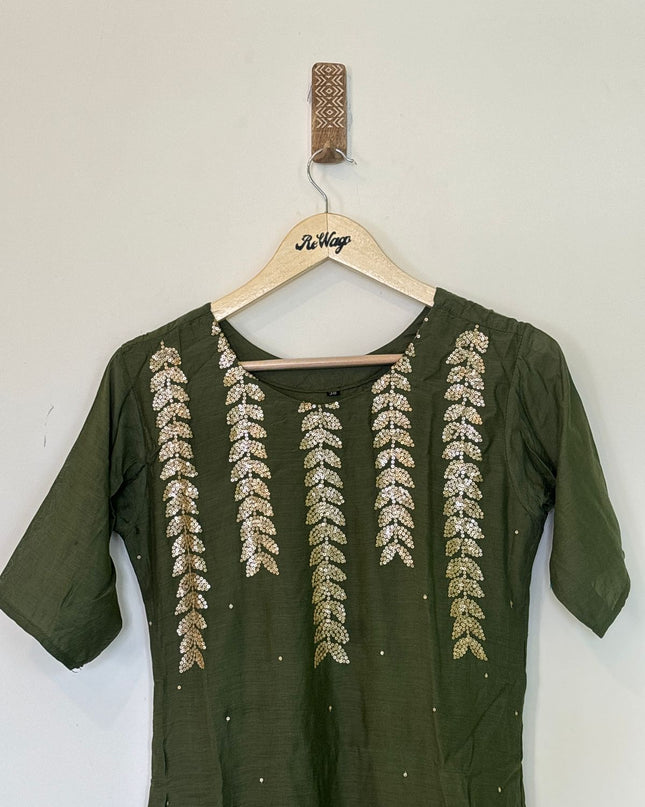 Women's Kurti Green - M Size
