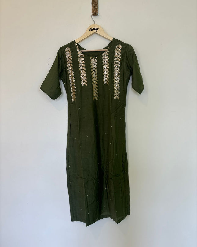 Women's Kurti Green - M Size