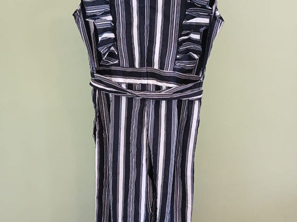 Black & White Striped Womens Dress XL Size