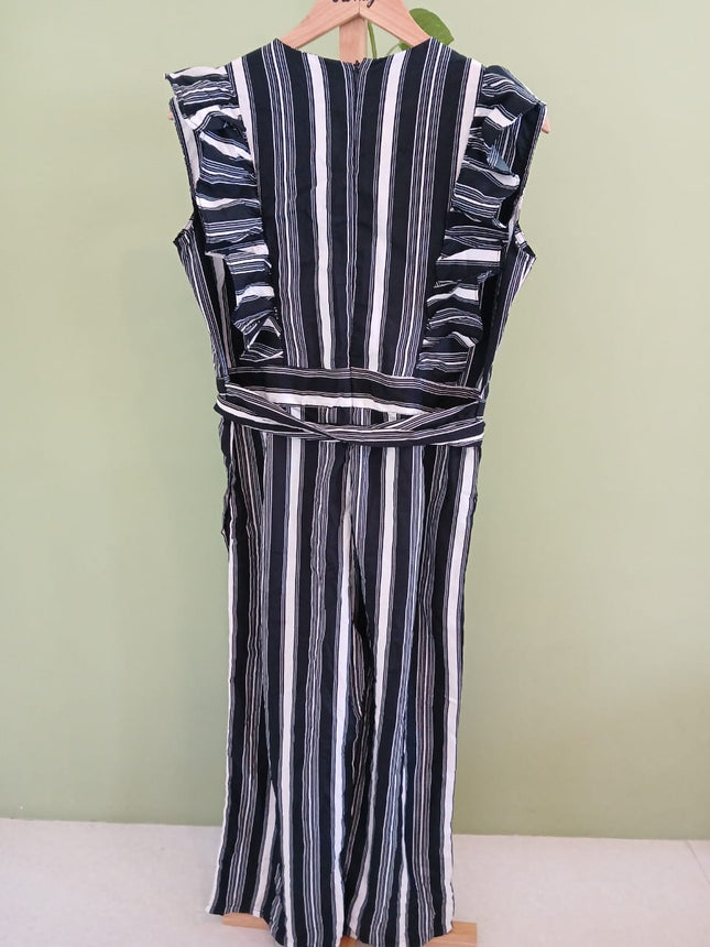 Black & White Striped Womens Dress XL Size