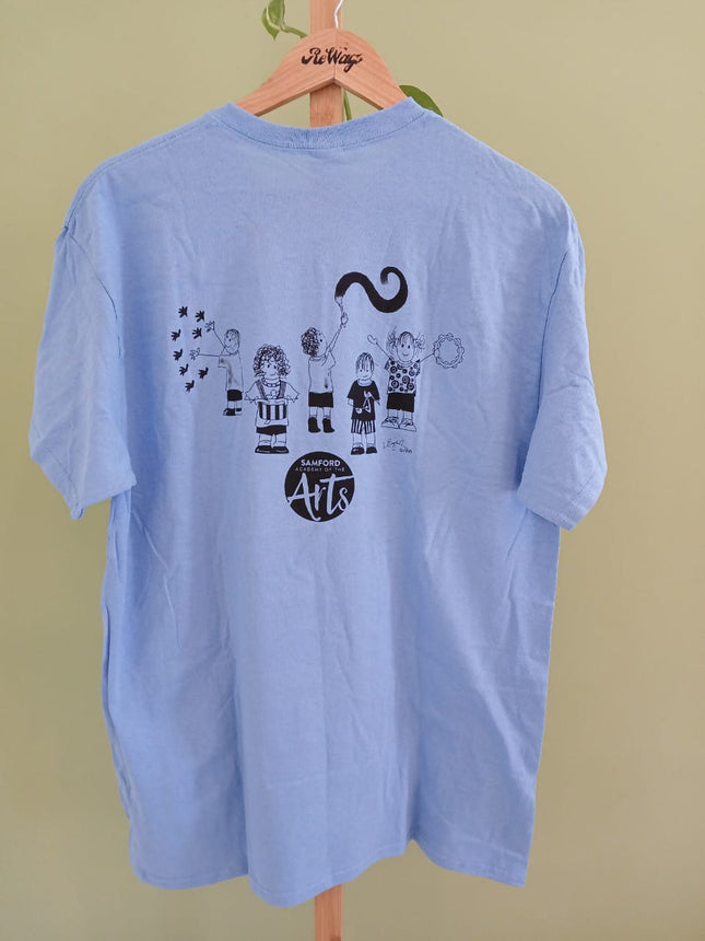 Gildan Blue Kids T-Shirt S, M, XL Size