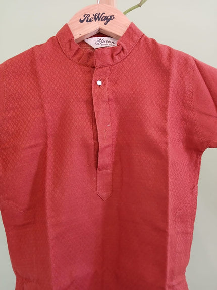 Yucon Ethnic Kids Orange Kurta 10-12yrs