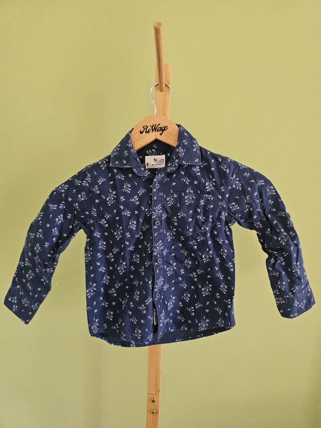 Eten Fashion Kids Unisex Purple Floral Printed T-Shirt 3-4yrs