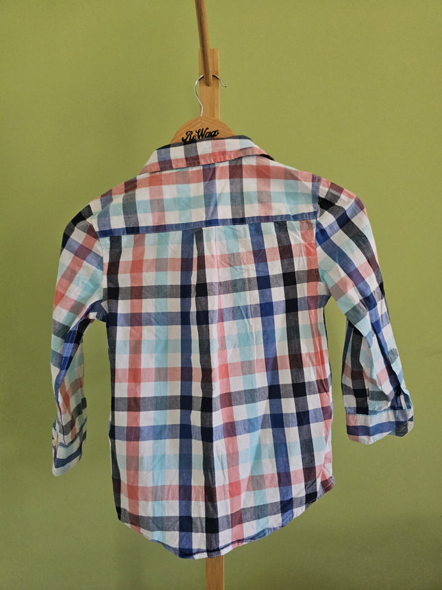 Wonder Nation Checked Kids Shirt XS Size