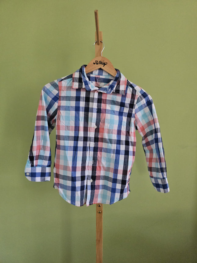 Wonder Nation Checked Kids Shirt XS Size