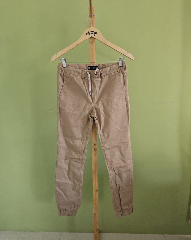 DNMX Beige Mens Joggers 11-12yrs