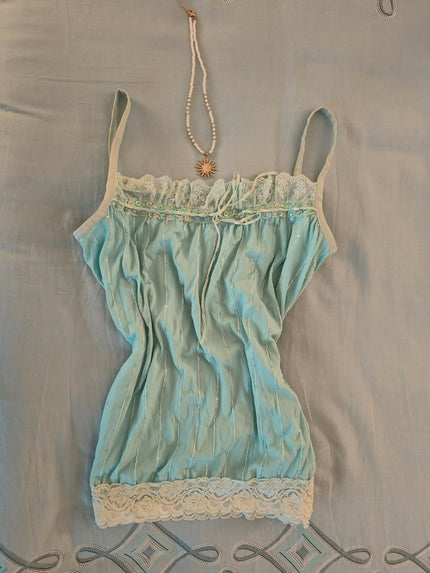 Aqua Sequin Fairy Top - ( M-L) Size