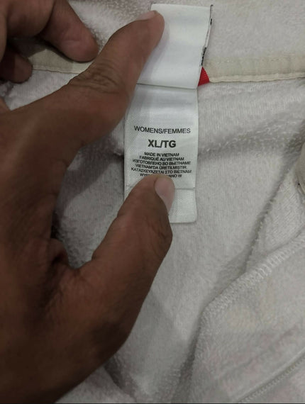 Men's Casual quater zipper White - L Size