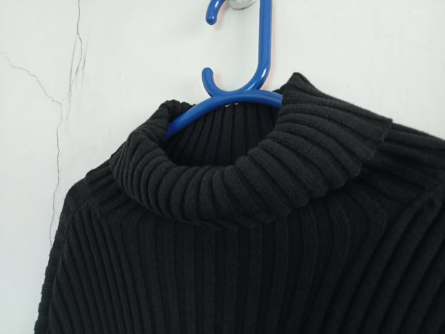 Women' sMarks and Spencers black ribbed turtle neck sweater