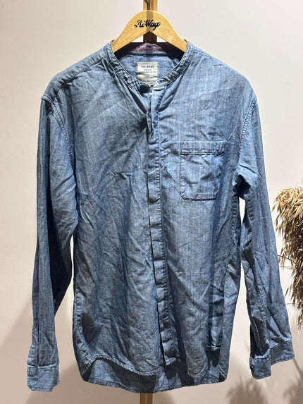 Men's Casual Blue Shirt - XL Size