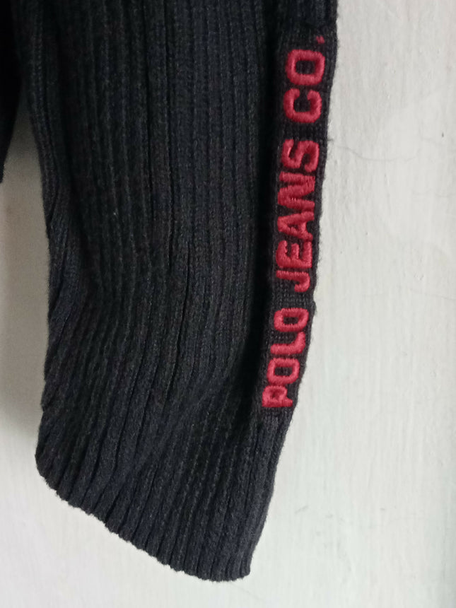 Vintage Polo Ralph Lauren Black ribbed turtle neck sweater