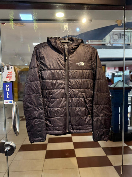 THE NORTH FACE Men's black  hooded  padded jacket - M Size