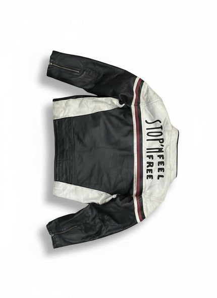 Men's Vintage biker leather jacket - M Size