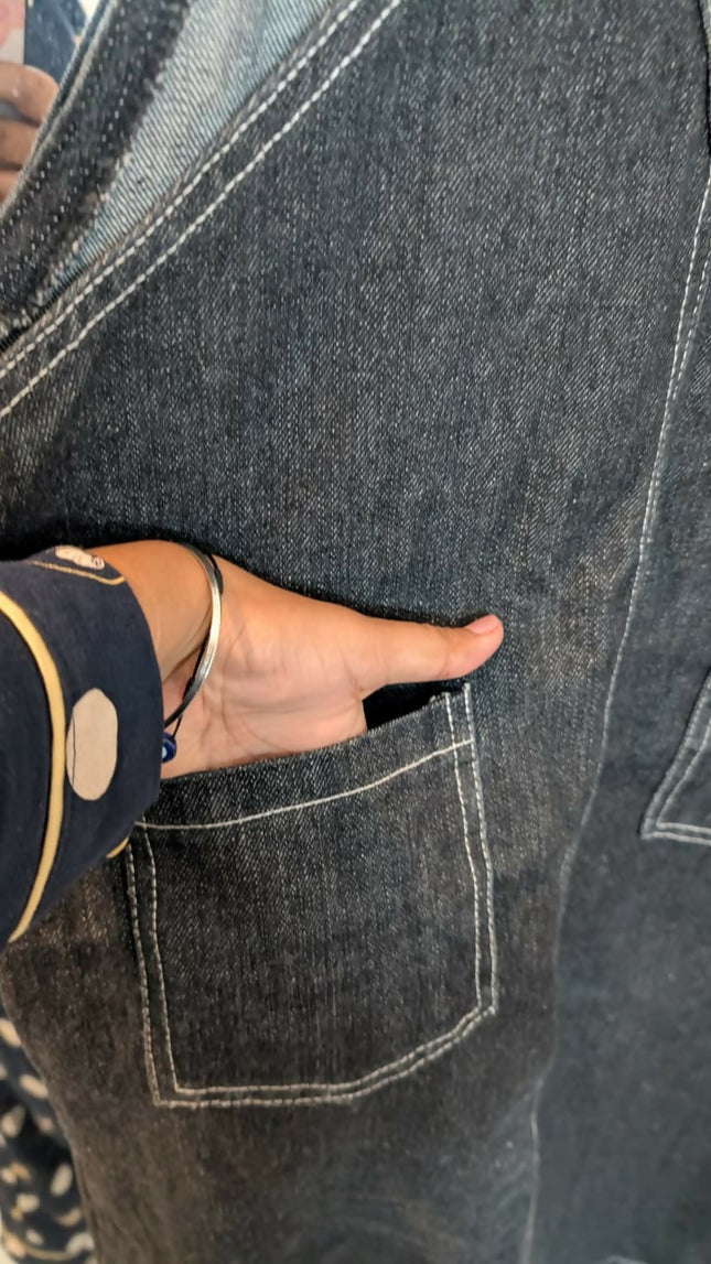 Women's Korean Denim Jumpsuit- L Size