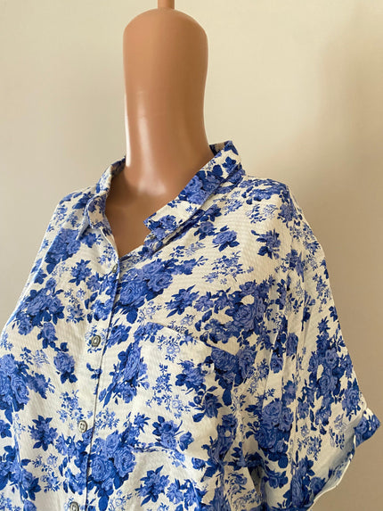 MAX Women's Casual Blue Top - L Size