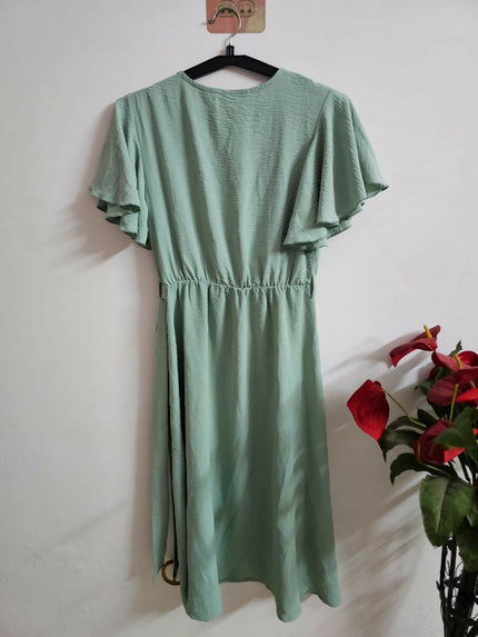 Pistha Green Short Dress of S size