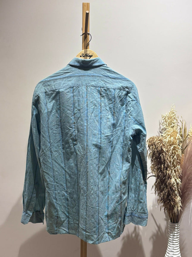 Men's Casual Blue Shirt - L Size