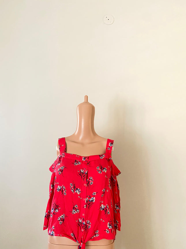 SPLASH Women's Casual Red Top - L Size