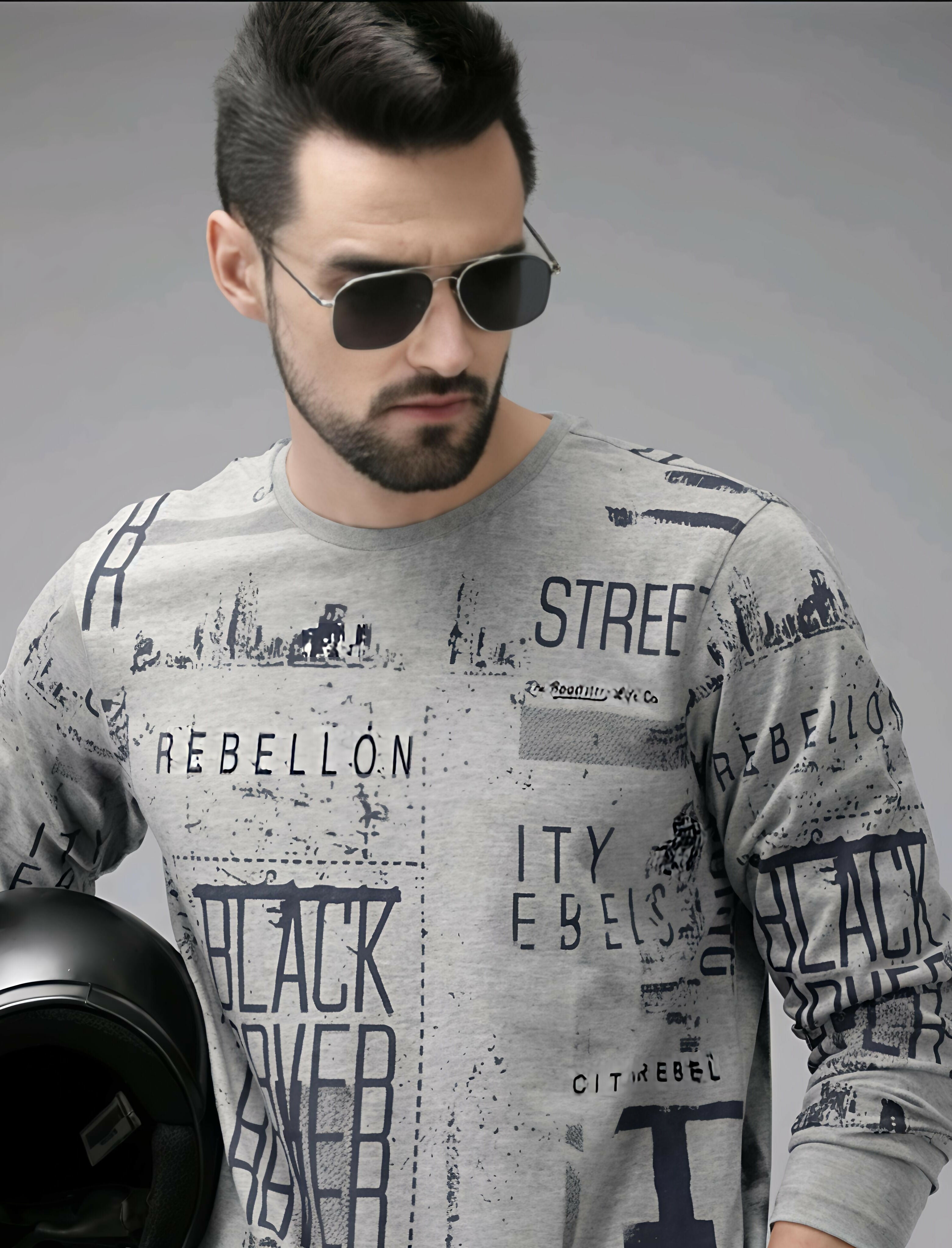 Men's Roadster Full Sleeve T-shirt - L Size