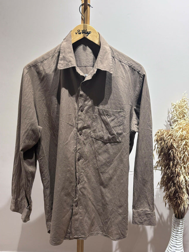 Men's Formal Brown Shirt - 3XL Size