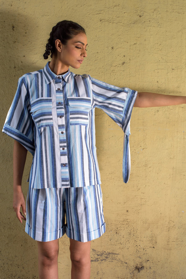 Anushe Pirani Knife Pleat Bermudas
