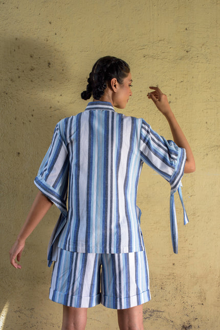 Anushe Pirani Knife Pleat Bermudas