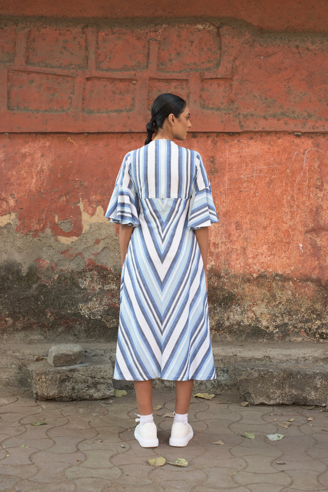 Anushe Pirani Womens Chevron Dress