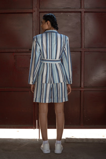 Anushe Pirani Womens Belted Blazer