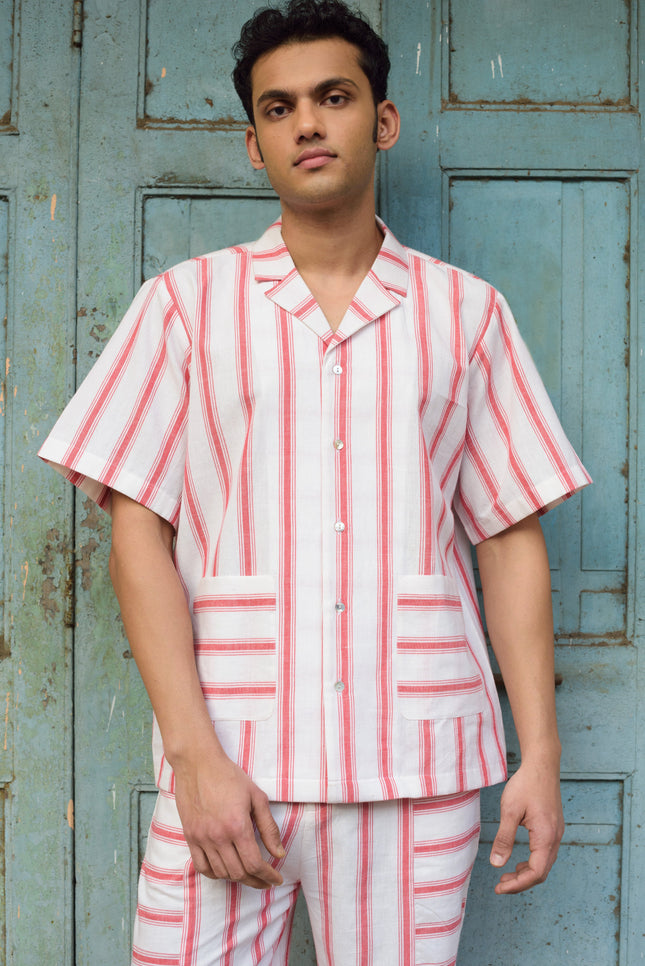 Anushe Pirani Mens Camp Collar Shirt