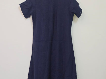 AVAASA Women's Round Neck Blue Cotton Kurti - M Size