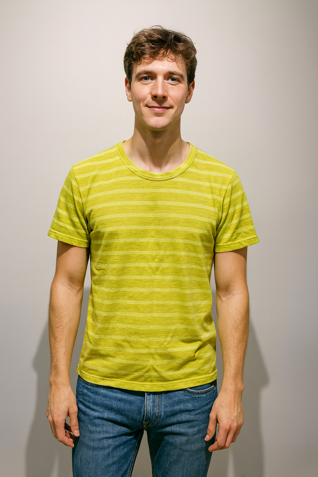 Men's Casual Green T-Shirt - L Size