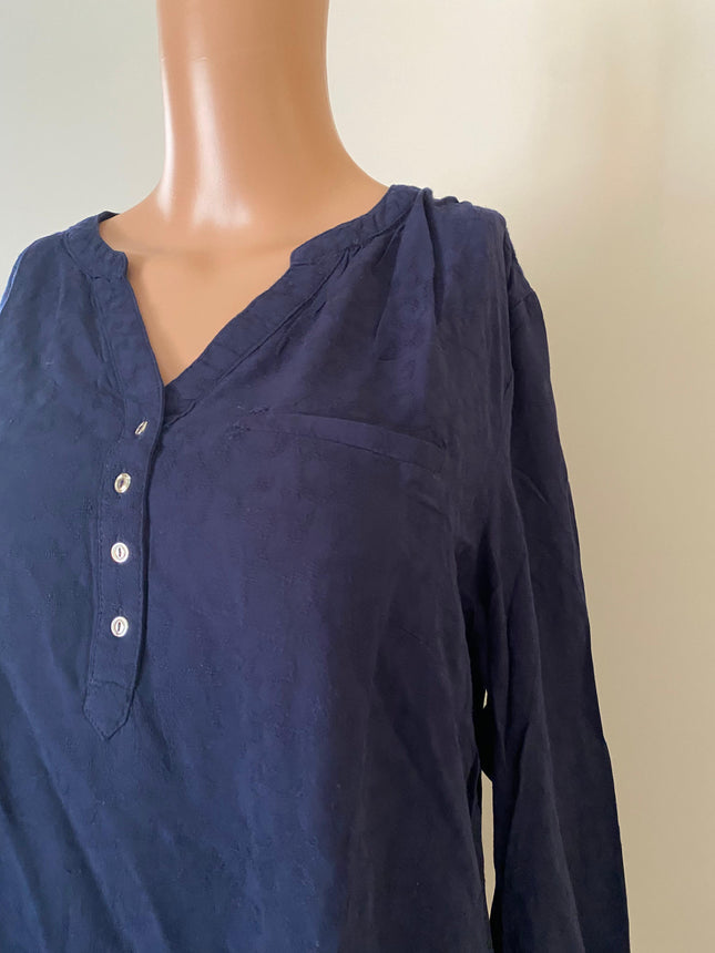 MAX Women's Casual Navy Blue Top - L Size