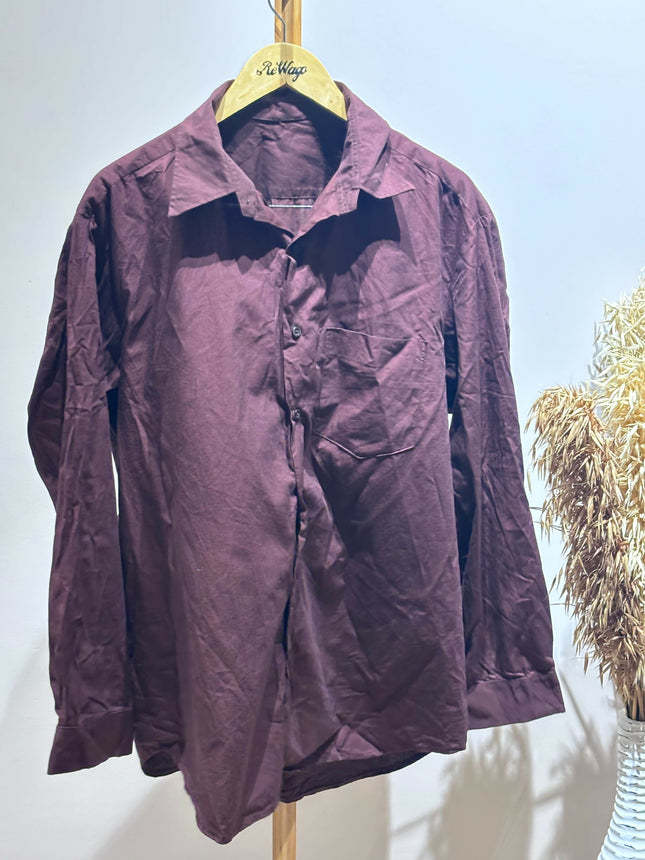 Men's Casual Brown Shirt - 4 XL Size