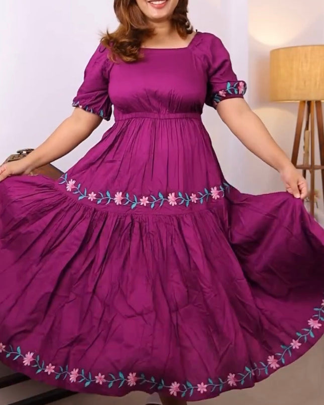 L.O.V Women’s Violet Dress - M size
