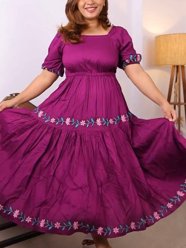 L.O.V Women’s Violet Dress - M size