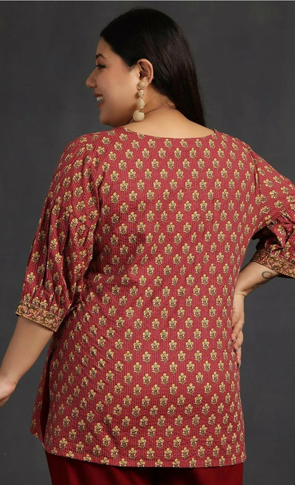 Women's Plus size floral printed plus Kurti - 4XL Size