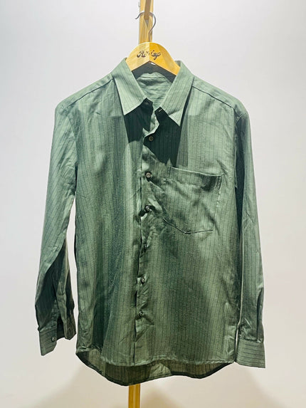 Men's Casual Green Shirt - XL Size